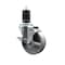 Service Caster 4'' Semi Steel Swivel 1-5/8'' Expanding Stem Caster with Brake SCC-EX20S414-SSS-TLB-158 - alternate 1